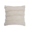 Homeroots Set of Two Beige Ribbed Cotton Throw Pillow With Fringe, 2PK 554605 - alternate 3