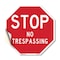 Signmission Stop No Trespassing, 10 Inch X 10 Inch, Vinyl Decal OC-D-10-264 - alternate 1