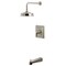 Kingston Brass Single-Handle Pressure Balanced Tub and Shower Faucet, Brushed Nickel KB5898NDL - alternate 1