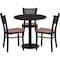 Flash Furniture Round Blk Lam Table, Rnd w/Cherry Seats, 30", Laminate Top, Wood Grain MD-0007-GG - alternate 1
