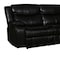 Homeroots Brown Polyester Blend Reclining U Shaped Three Piece Corner Sectional With Console 366309 - alternate 2