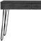 Homeroots 47" Gray and Black Computer Desk With Two Drawers 403814 - alternate 2