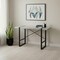 Homeroots 49" Gray and Black Computer Desk 355722 - alternate 3