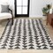 Jonathan Y Aisha Moroccan Triangle Geometric Cream/Black 8 ft. x 10 ft. Area Rug MOH206A-8 - alternate 1