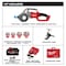 Milwaukee Tool M18 FUEL Compact Pipe Threader with ONE-KEY Kit with 1/2 in. - 1-1/4 in. Compact NPT Forged Aluminum Die Heads 2870-22 - alternate 7