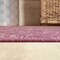 Jonathan Y Tela Bohemian Textured Weave Floral Fuchsia/Light Gray 5 ft Square Indoor/Outdoor Area Rug SMB100G-5SQ - alternate 5