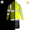 Dome75 DYNAMIC Series Class 3 Black Bottom Rain Trench Coat, HiVis Yellow, SM/MD DRT3432 - alternate 2