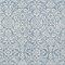 Homeroots 8' X 10' Denim Blue And Ivory Damask Washable Indoor Outdoor Area Rug 595136 - alternate 4