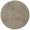 Homeroots 8' Brown And Beige Round Geometric Washable Indoor Outdoor Area Rug 596910 - alternate 2