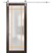 Sartodoors Sturdy Barn Door Frosted Tempered Glass Planum 2113 32x80 Solid Core Modern Interior PLANUM2113BD-S-CA-32 x 80 - alternate 1