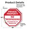 Signmission Private Property No Trespassing Vio, 10 inch X 10 inch, Vinyl Decal, 2PK OC-D-2PACK-10-94 - alternate 2