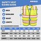 Neiko Safety Vest with Pockets, 3 Pocket, High Visibility Vest, Reflective Strips, Zipper Front X-Small 53987A - alternate 3