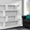 Homeroots White Wood Five Tier Bookcase 517714 - alternate 4