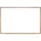 Ghent Dry Erase Board, Porcelain, 48 5/8 in, 120 5/8 in, Wood Frame, White, Matte M1W-410-4 - alternate 1