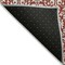 Homeroots 3' X 5' Red And Ivory Damask Washable Indoor Outdoor Area Rug 595187 - alternate 2