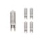Bulbrite 60 Watt 120V Dimmable Frost T4 Halogen Mini Light Bulbs with Bi-Pin G9 Base, 5 PK 860836 - alternate 1