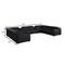 Homeroots Black Italian Leather Power Reclining U Shaped Ten Piece Corner Sectional With Console 632583 - alternate 3