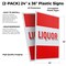 Signmission Liquor, Plastic Signs Only 24 Inch x 36 Inch, Corrugated Plastic, 2PK CSB-2436-2PACK-Liquor - alternate 2