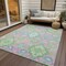 Homeroots 9' X 12' Pink Green And Blue Oriental Washable Indoor Outdoor Area Rug 597708 - alternate 2
