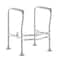 Flash Furniture HERCULES Adjust. Toilet Safety Rail w/Silver Steel Frame, Gray Padded Handles and Suction Cup Feet DC-HY6462-SLVGRY-GG - alternate 1