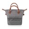Picnic Time Family Of Brands Urban Lunch Bag Cooler, Gray with Brown Accents 511-00-105-000-0 - alternate 3