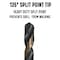 Drill America 21/32" HSS Black & Gold Drill Bit with Reduced 1/2" 3-Flat Shank, Contractor Series KFD3F21/32 - alternate 3