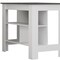 Homeroots 41in Dark Gray and White Wood Kitchen Island Set With Storage 519052 - alternate 2