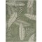 Homeroots 6' X 9' Green And Ivory Palm Leaf Indoor Outdoor Area Rug 550190 - alternate 1