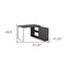 Homeroots 47" Gray and Silver L Shape Computer Desk With Three Drawers 333380 - alternate 4