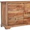 Homeroots 60" Brown Solid Wood Live Edge Six Drawer Double Dresser 552246 - alternate 3