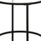 Homeroots 22" Black And Clear Glass And Steel Round End Table 543829 - alternate 3