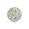 Homeroots 8' Brown Ivory And Tan Round Paisley Washable Indoor Outdoor Area Rug 588638 - alternate 3