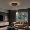 Jonathan Y Jense 23.75" Minimalist Modern Metal Adjustable Dimmable Ring Integrated LED Pendant, Black JYL7151A - alternate 3