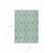 Homeroots 5' X 8' Sage Ivory And Teal Blue Floral Medallion Washable Indoor Outdoor Area Rug 614630 - alternate 4