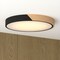 Vaxcel Everette 16.5-In. LED Flush Mount Ceiling Light, Black and Natural Wood, RGB, Remote C0360 - alternate 4