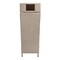 Happimess Keaton Modern 24.13Gal All-Weather Wicker/Metal Lidded Hideaway Outdoor Trash Can, Light Pink/White HPM1203D - alternate 6