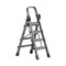 Wrightmaster 4.1 ft. Steel Lightweight Step Ladder, 7 ft. Reach w/Non-Marring Feet 300 lb. Capacity ZoroQHL4BT - alternate 1