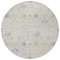 Homeroots 8' Silver Gray And Gold Round Oriental Washable Indoor Outdoor Area Rug 598072 - alternate 5