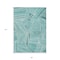 Homeroots 8' X 10' Teal Blue And Ivory Geometric Washable Indoor Outdoor Area Rug 594812 - alternate 4