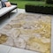 Homeroots 5' X 8' Taupe Abstract Washable Non Skid Indoor Outdoor Area Rug 559199 - alternate 1