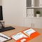C-Line Products 8-1/2" x 11" Orange Two-Pocket Heavyweight Poly Portfolio Folder, 25EA/BX, 6BX/CT 33952-BX - alternate 2