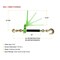 Mytee Products 5/16in- 3/8inFolding Handle Ratchet Chain Binder w/ 3/8inGrab & 1/2inSlip Hook CBRS-FH516SH - alternate 2