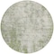 Homeroots 8' Green And Ivory Round Abstract Washable Indoor Outdoor Area Rug 612324 - alternate 3