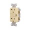 Eaton Wiring Devices Eaton Tamper-Resistant GFCI Receptacle, 125 V, 20 A, NEMA: NEMA 5-20R, Back, Side Wiring, Ivory TRGF20V - alternate 4