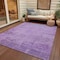Homeroots 3' X 5' Lavender And Plum Abstract Washable Indoor Outdoor Area Rug 616238 - alternate 4