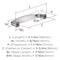 Amerock Franklin 3-3/4 inch (96mm) Center-to-Center Polished Chrome Cabinet Pull, 10PK 10VMP3705126 - alternate 3