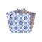 Homeroots 4" X 4" Blue and Muted Taupe Peel And Stick Tiles 400150 - alternate 2