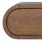 Homeroots 18" Chestnut Solid Wood Oval One Drawer Floating Nightstand 653812 - alternate 4