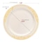 Smarty Had A Party 7.5" Ivory with Gold Harmony Rim Plastic Appetizer/Salad Plates (120 plates), 120PK 647G-CASE - alternate 4