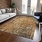 Homeroots 8' X 10' Copper And Brown Abstract Washable Indoor Outdoor Area Rug 606053 - alternate 5